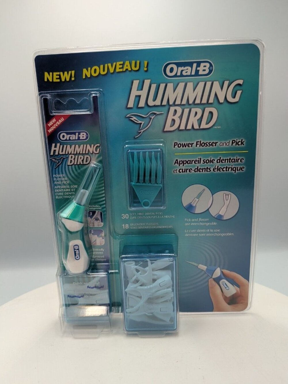 Oral-B Humming Bird Power Flosser & Pick New Discontinued Untested Attachments